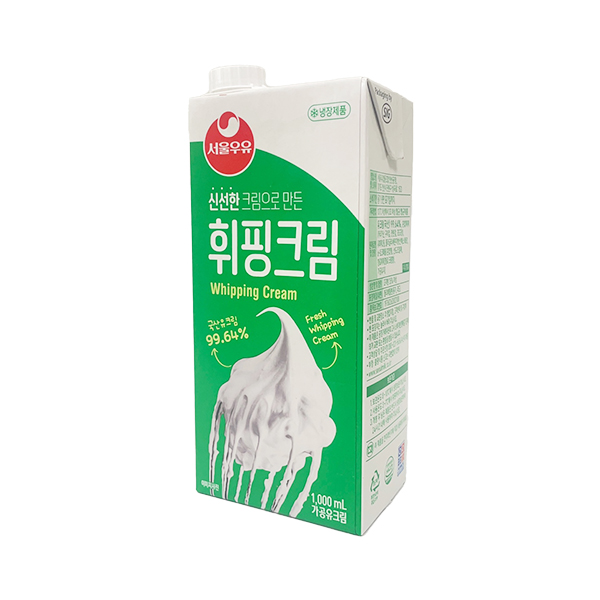 서울우유 동물성 휘핑크림 1000ml