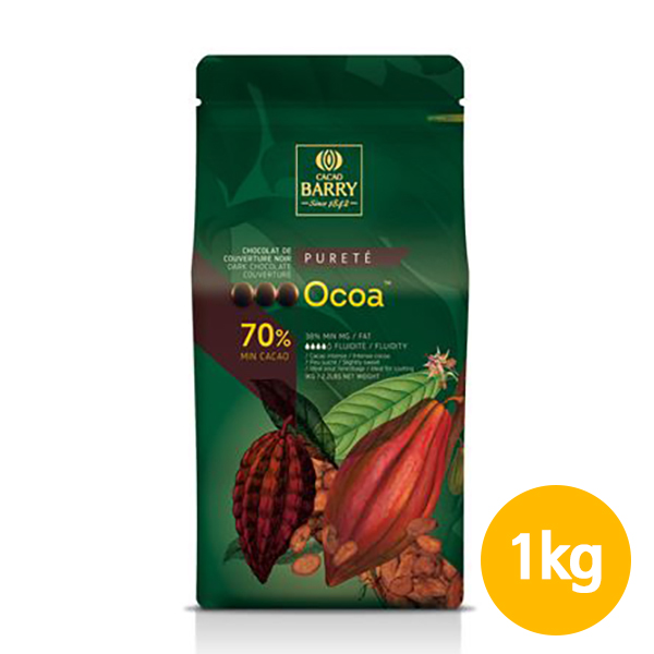 카카오바리 오코아 퓨리티 다크커버춰초콜릿(70%) 1kg