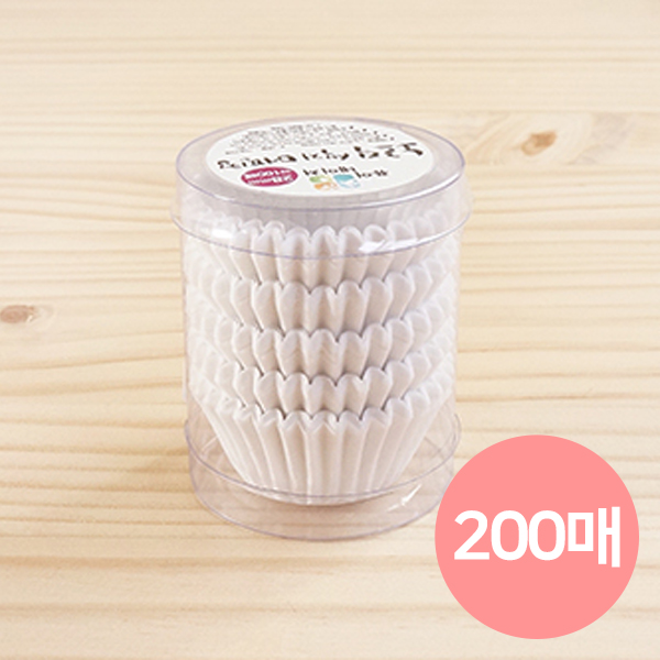 초콜릿 유산지컵 화이트 200장 (28mm)